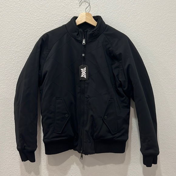 NWT black Reversible PXG Bomber jacket size small - Picture 2 of 9